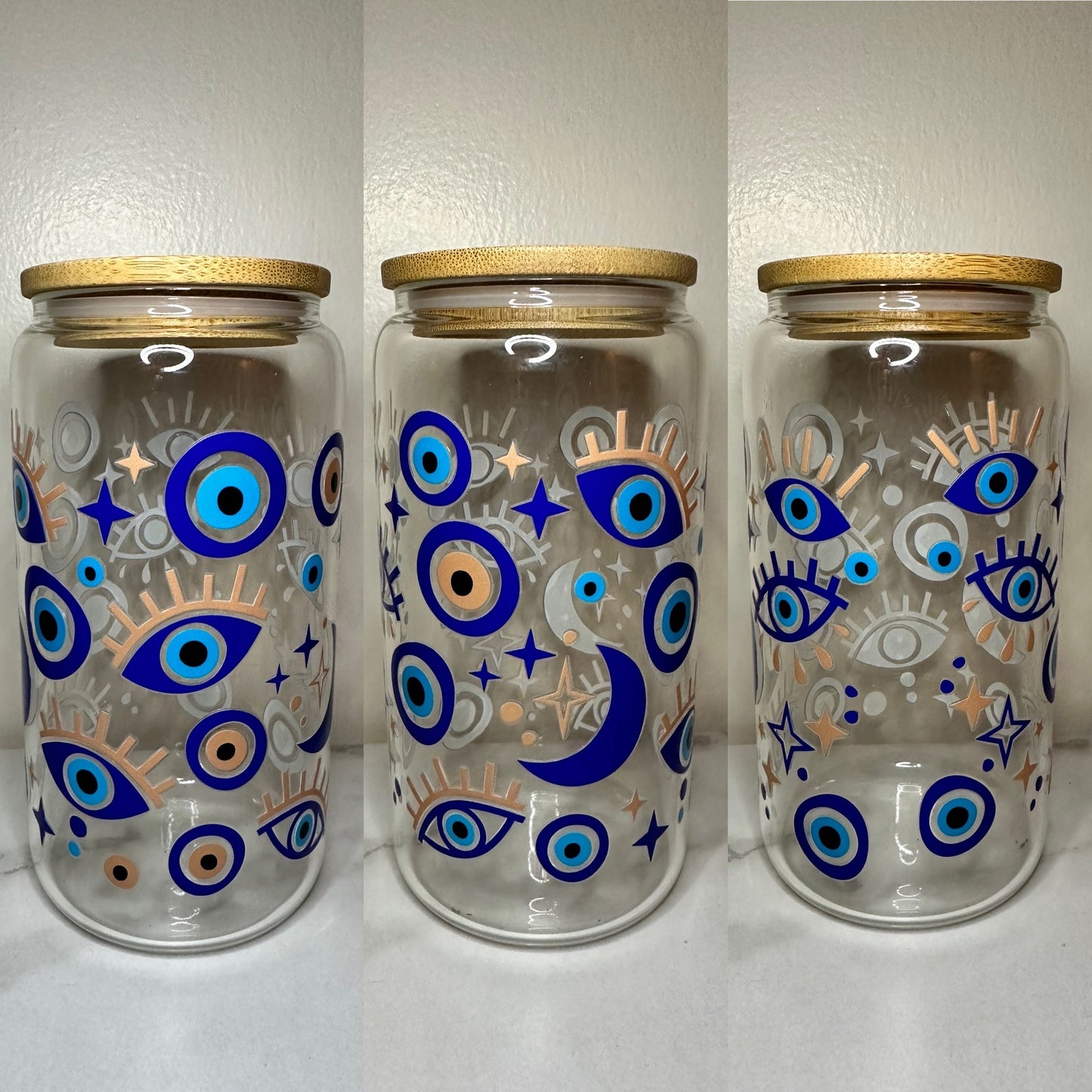 Evil Eye, 16oz Glass Cup