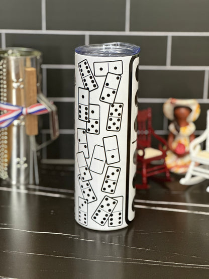 Dominoes w/ Dominican Symbol (20oz tumbler)