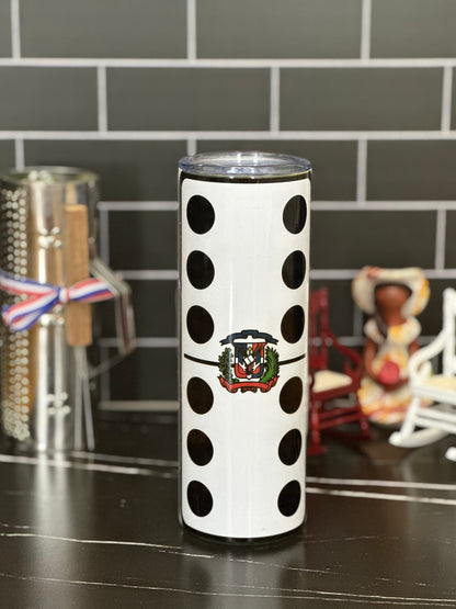 Dominoes w/ Dominican Symbol (20oz tumbler)