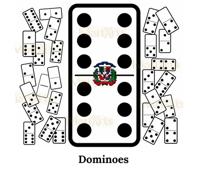 Dominoes w/ Dominican Symbol (20oz tumbler)