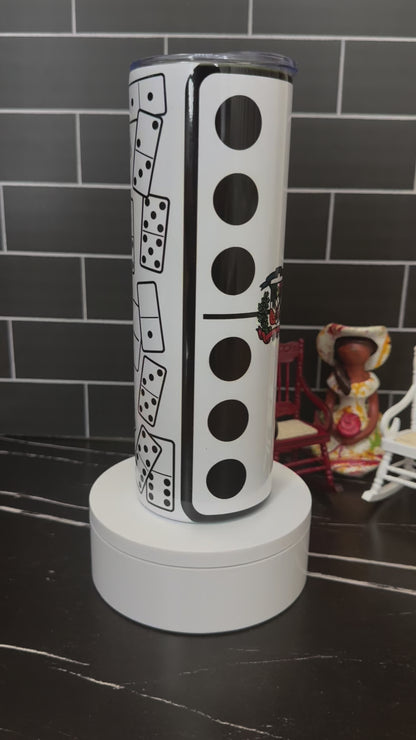 Dominoes w/ Dominican Symbol (20oz tumbler)